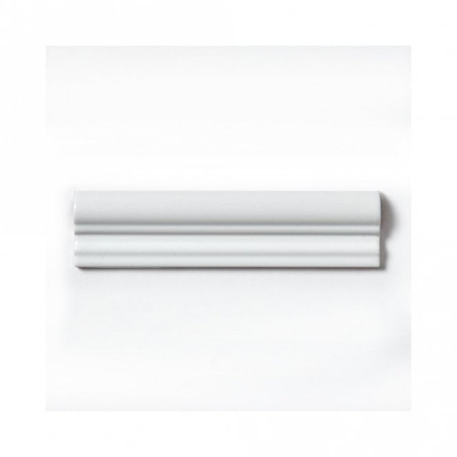 Metro White Dado Border 5cm x 20cm Wall Tile