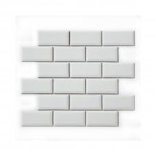 Mini Metro White 4.9cm x 9.5cm Mosaic