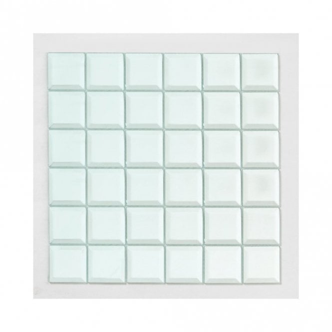 Mirror Square Bevel (5cm x 5cm) 30cm x 30cm Mosaic Tile