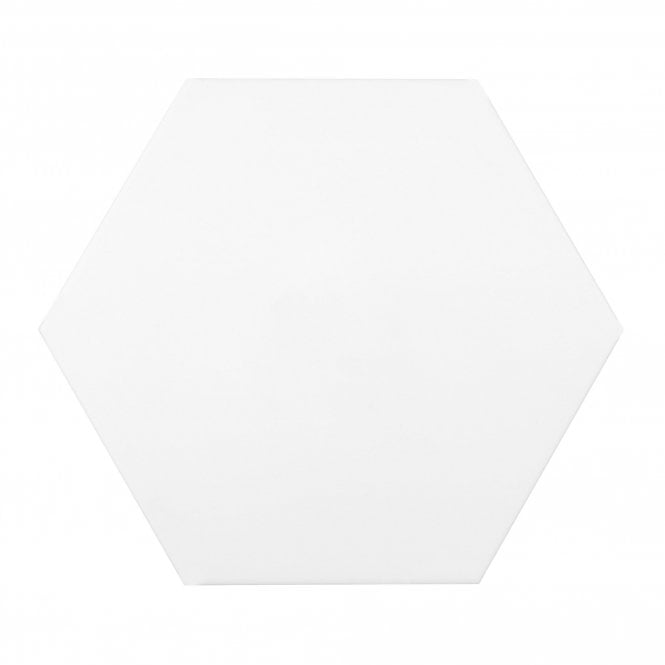 Naples Base Hexagon White 22.8cm x 19.8cm Wall & Floor Tile