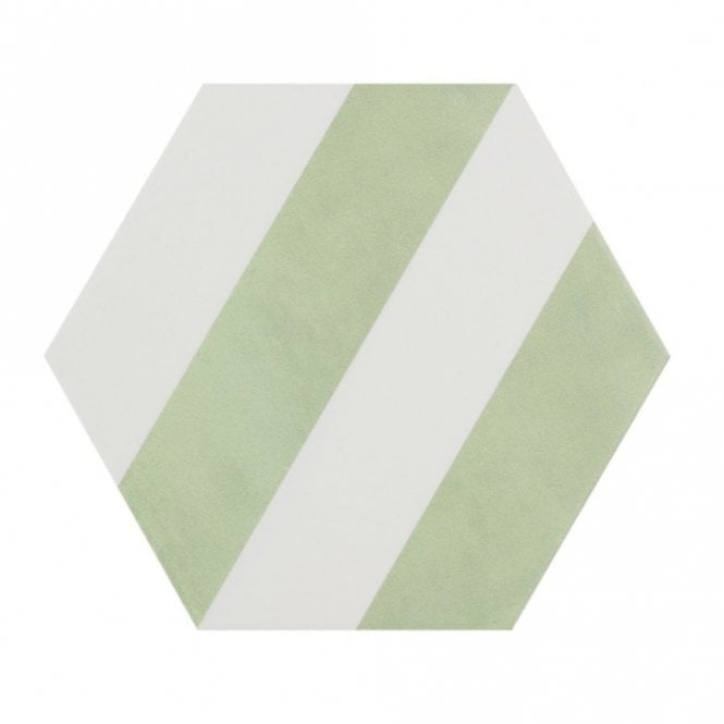 Naples Hexagon Eden 22.8cm x 19.8cm Wall & Floor Tile