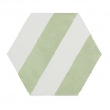 Naples Hexagon Eden 22.8cm x 19.8cm Wall & Floor Tile