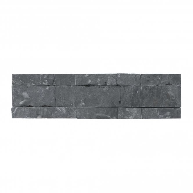 Native Stone Black Slate Splitface 10cm x 40cm Wall Tile