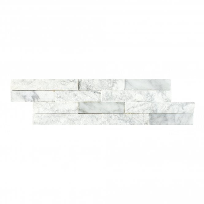Natural Panel Carrara White 10cm x 40cm Marble Tile