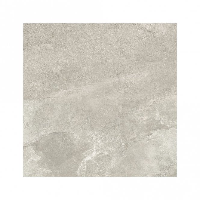 Noir Stone Effect Light Grey 59.8cm x 59.8cm Wall and Floor Tile