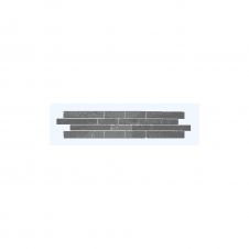 Noir Stone Effect Light Grey Mosaic 12cm x 60cm Wall & Floor Tile