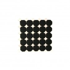 Octagon Black White Matt & Gloss (5.5cm x 5.5cm) 29.5cm x 29.5cm Mosaic Tile