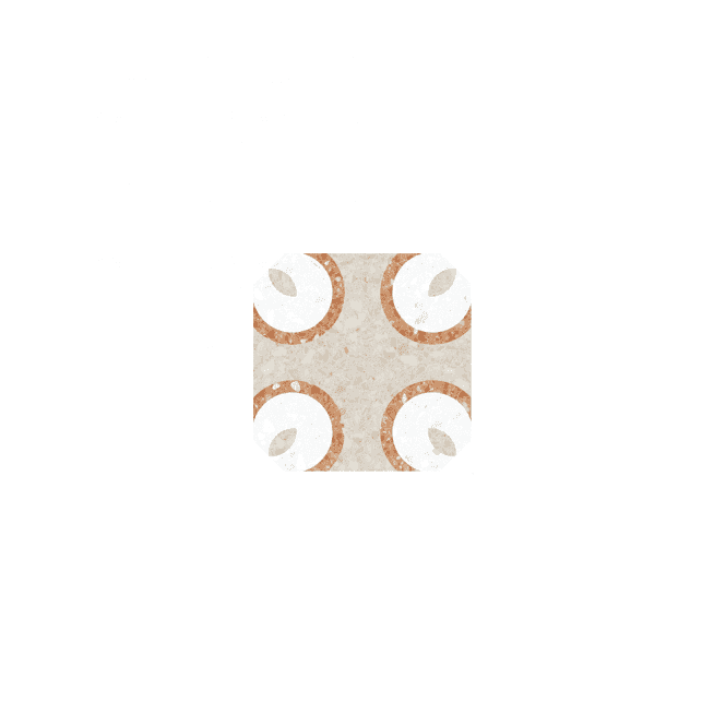 Octagon Tolone Beige 20cm x 20cm Wall & Floor Tile
