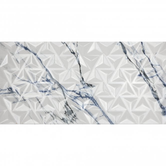 Oikas Blue Decor 30cm x 60cm Wall Tile