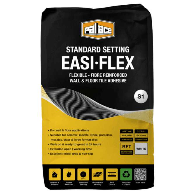 Palace Easi-Flex One Part Slow Set Adhesive White 20KG