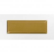 Parisien Metro Crackle Mustard 7.5cm x 22.5cm Wall Tile