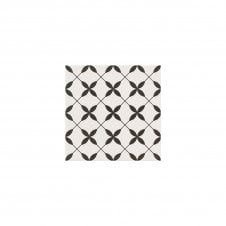 Patchwork Clover Black 29.8cm x 29.8cm Wall & Floor Tile