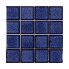 Payan Square Prussian Blue (7.3cm x 7.3cm) 30.5cm x 30.5cm Mosaic Tile