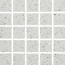 Pearl White Gulfstone Quartz Mosaic (4.8cm x 4.8cm) 30cm x 30cm Wall Tile
