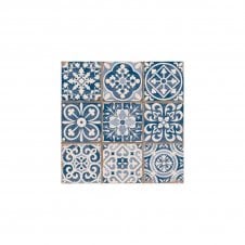 Tangier Blue Decor 33cm x 33cm Wall & Floor Tile