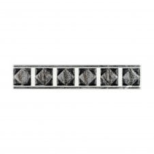 Philadelphia Black 5cm x 25cm Border Tile