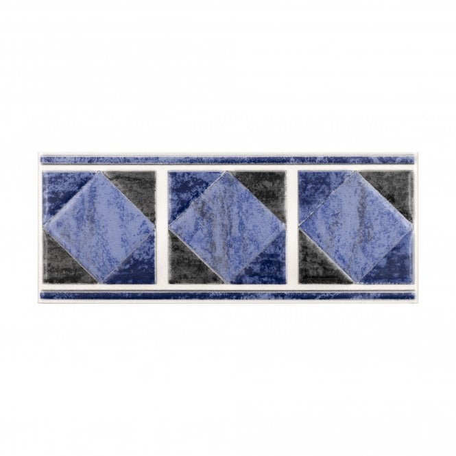 Philadelphia Blue 10cm x 25cm Border Tile