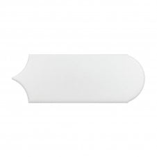 Popsicle White Matt 7.2cm x 19.5cm Wall Tile