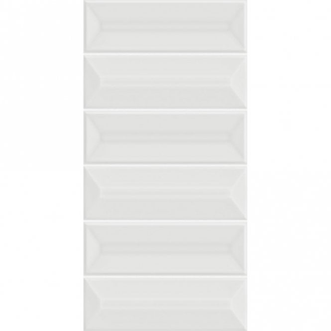 Prisma White Matt 15cm x 30cm Wall Tile