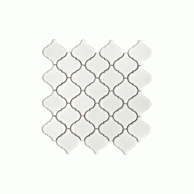 Provenzale White Gloss Mosaic 30cm x 30cm Mosaic Tile