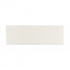 Puddle Glaze Cotton White 5cm x 15cm Wall Tile