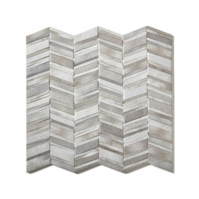 Realonda Chevron Grey Decor Tile