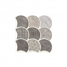 Realonda Scale Boho Grey 30.7cm x 30.7cm Wall and Floor Tile