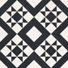 Retro Black Feature Floor 33cm x 33cm Floor Tile