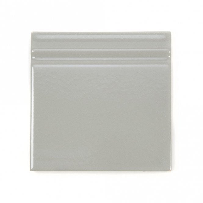 Retro Metro Silver Grey Skirting (15cm x 15cm) Wall Tile