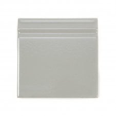 Retro Metro Silver Grey Skirting (15cm x 15cm) Wall Tile