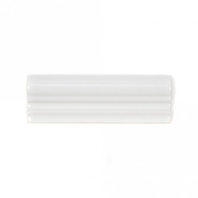 Retro Metro White Border (5cm x 15cm) Wall Tile