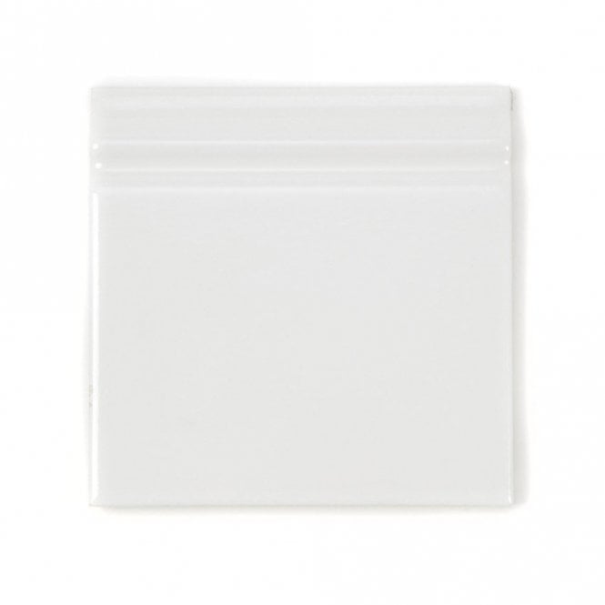 Retro Metro White Skirting (15cm x 15cm) Wall Tile