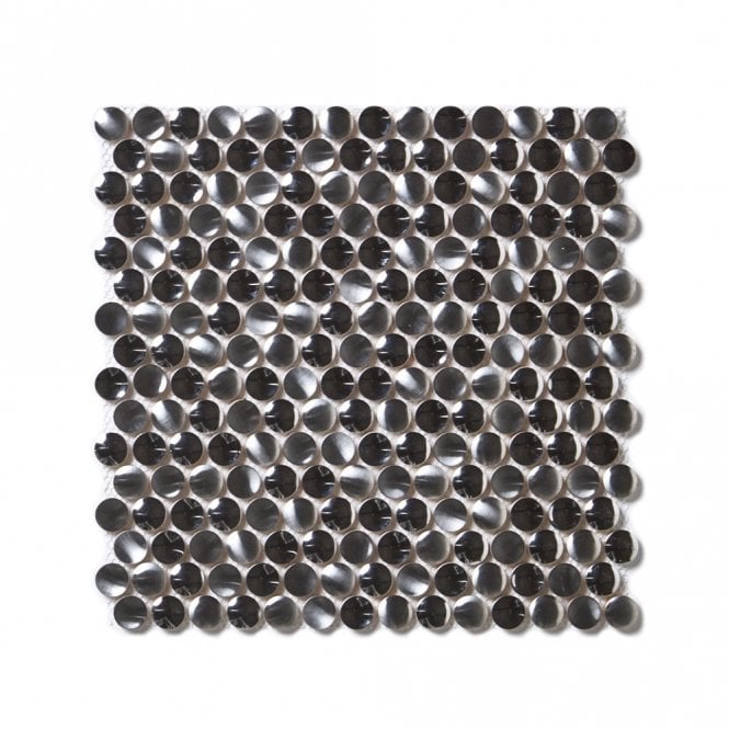 Retro Silver 29.2cm x 29.2cm Mosaic Tile