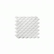 Rhombi Pressed White 30cm x 30cm Mosaic Tile