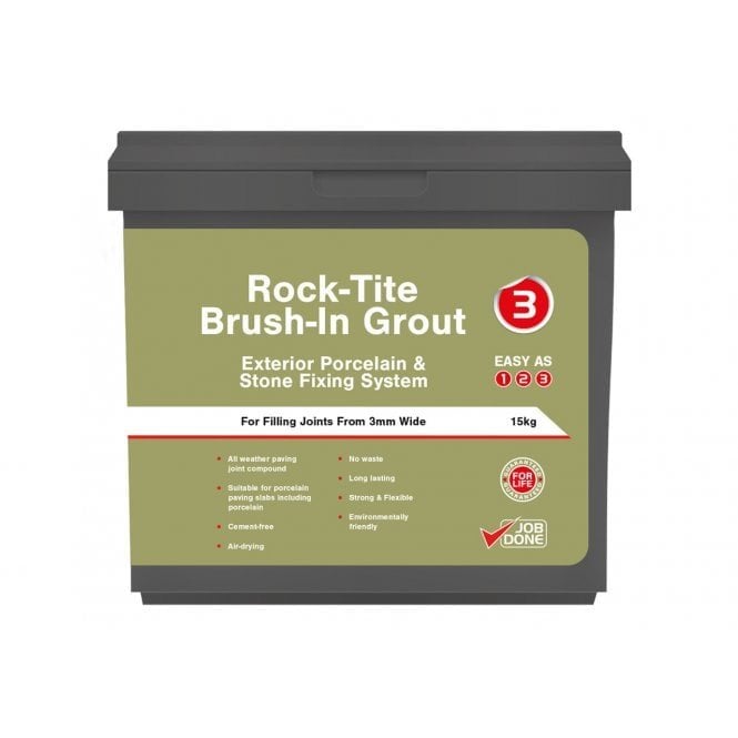 Rock-Tite External Brush-In Grout Blanched Almond 15kg