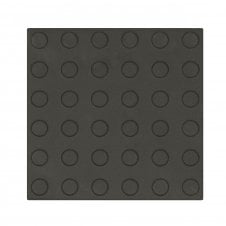 Round Studs Black 14.6cm x 14.6cm Floor Tile