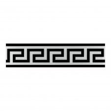 Sacchi Diamond Glitter Greek Key Border 15cm x 60cm Wall & Floor Tile