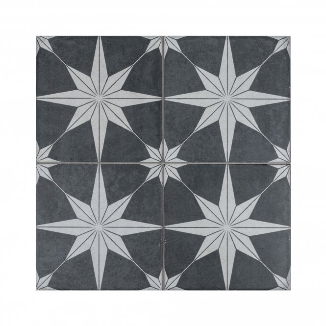 Scintilla Night Pattern 45cm x 45cm Wall & Floor Tile