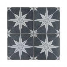 Scintilla Night Pattern 45cm x 45cm Wall & Floor Tile