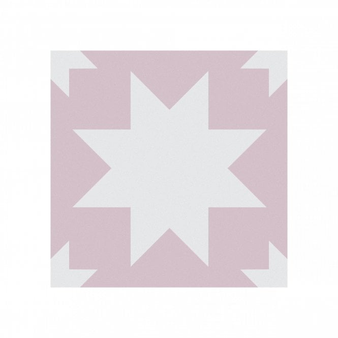 Siena Star Pink 20cm x 20cm Wall & Floor Tile