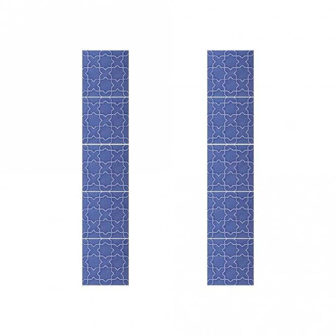 Souk Blue Fireplace 15.2cm x 15.2cm Tile Set