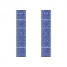 Souk Blue Fireplace 15.2cm x 15.2cm Tile Set