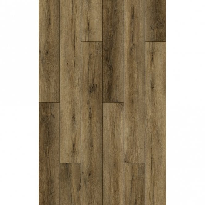 SPC Vinyl Bourbon Oak Wood Effect 18.3cm x 122cm x 5mm (2.23M2 Per Pack) SOLD PER PACK 