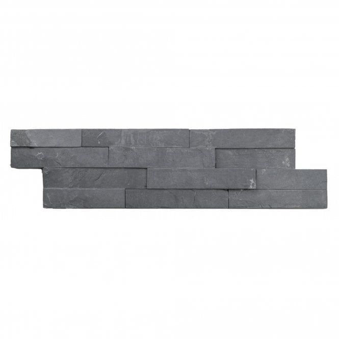 Split Face Black 10cm x 36cm Wall Tile