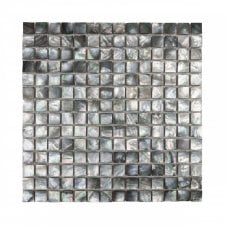 Square Mother Of Pearl Black (2cm x 2cm) 30.5cm x 30.5cm Mosaic Tile