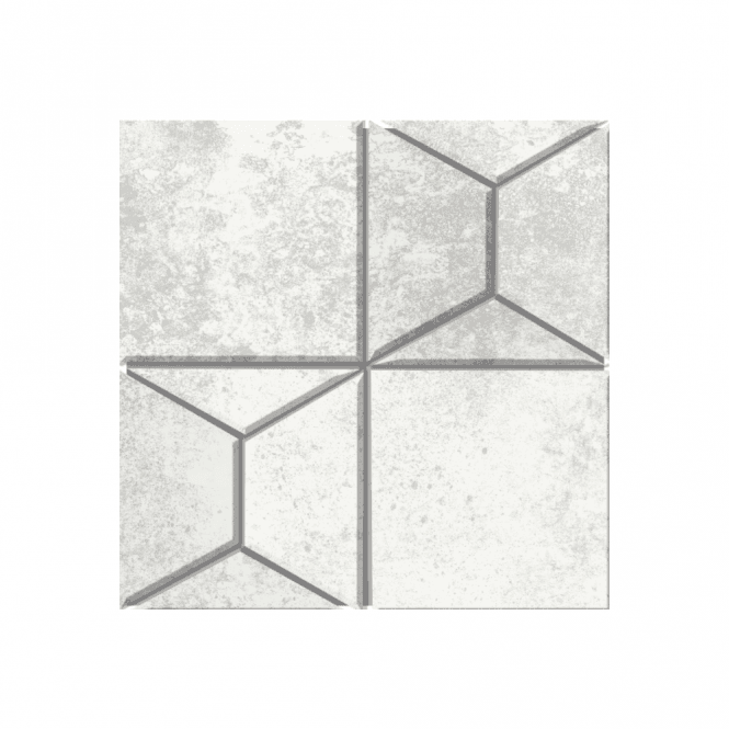 StarDust Pyramid White 30cm x 30cm Mosaic Tile
