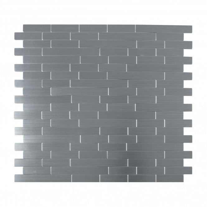 Steel Brick Thin 30cm x 30cm Peel & Stick Mosaic Tile