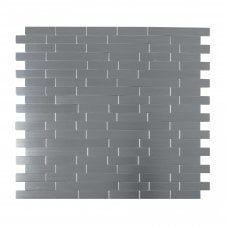 Steel Brick Thin 30cm x 30cm Peel & Stick Mosaic Tile