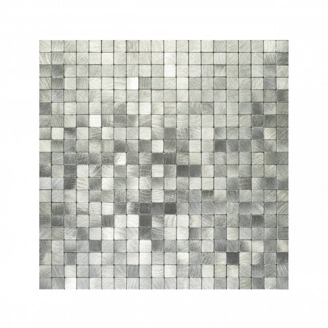Steel Square 30cm x 30cm Peel & Stick Mosaic Tile