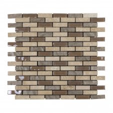 StoneBrick Beige 30cm x 30cm Peel & Stick Mosaic Tile